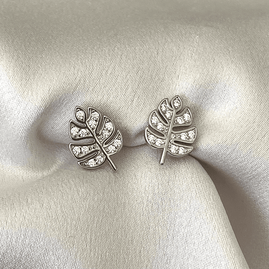 Hoja monstera plateada 12 mm 1