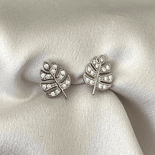 Hoja monstera plateada 12 mm