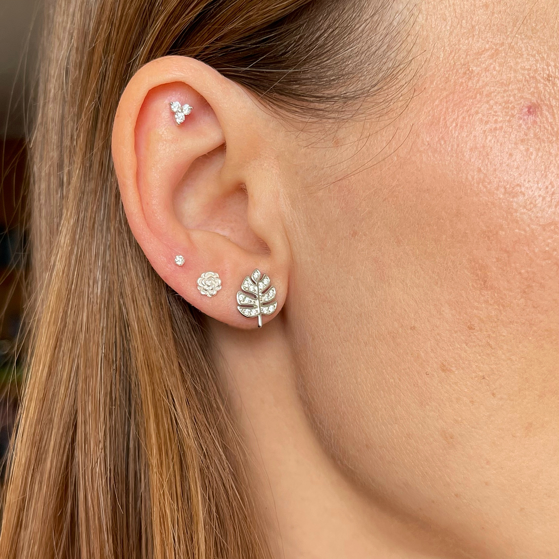 Hoja monstera plateada 12 mm 2