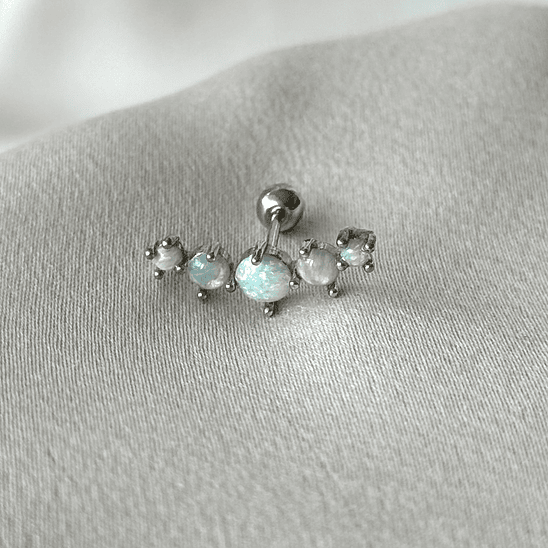 Piercing largo de ópalo 1