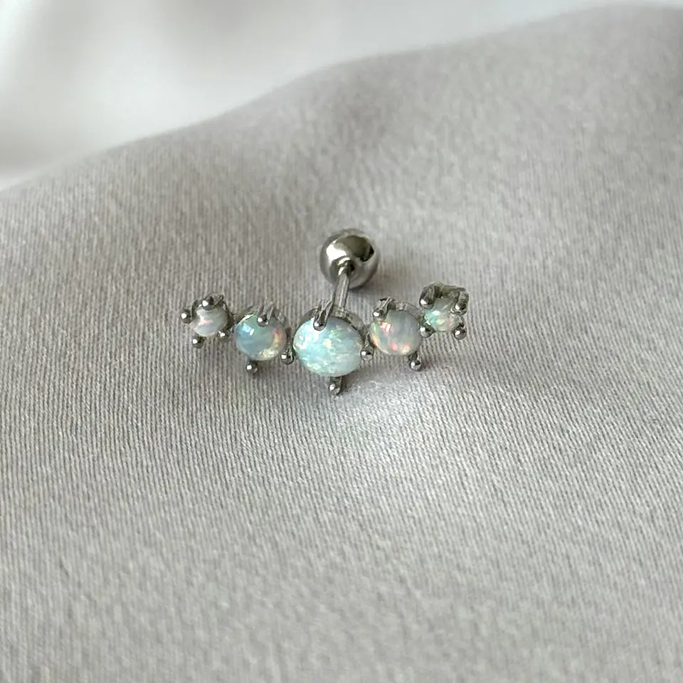 Piercing largo de ópalo 1