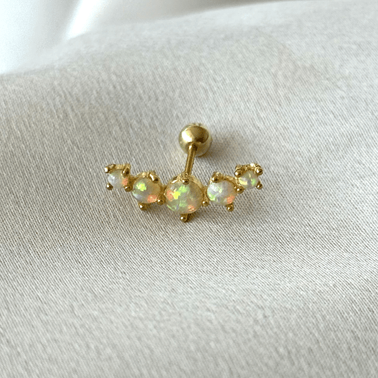 Piercing largo de ópalo 1