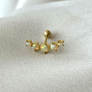 Piercing largo de ópalo