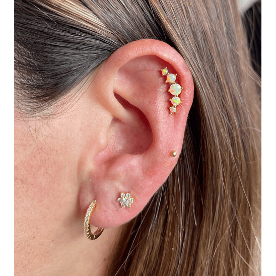 Piercing largo de ópalo 2