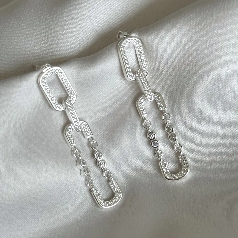 Aros eslabones brillantes  1