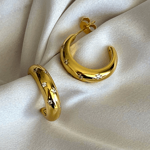 Argollas  gruesas 20 mm