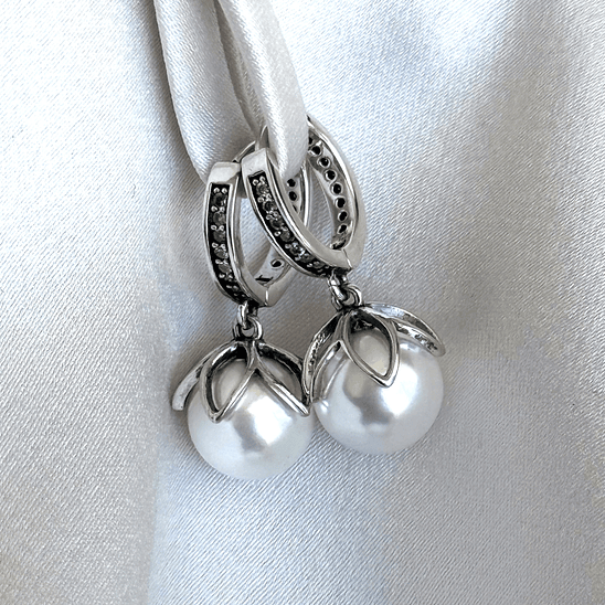 Argollas con perlas 1