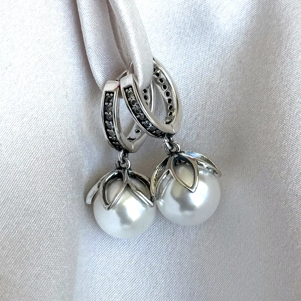 Argollas con perlas 1