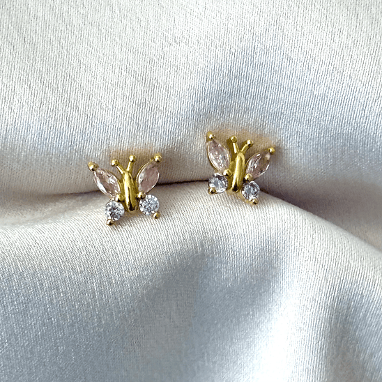 Mariposa rosada y violeta 7 mm 1