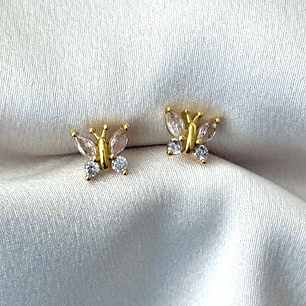 Mariposa rosada y violeta 7 mm