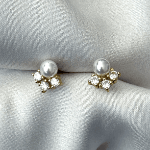 Perla con circones 7 mm