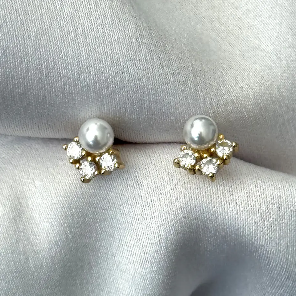 Perla con circones 7 mm 1