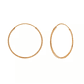 Argollas Lisas oro rosado 30 mm - Miniatura 2