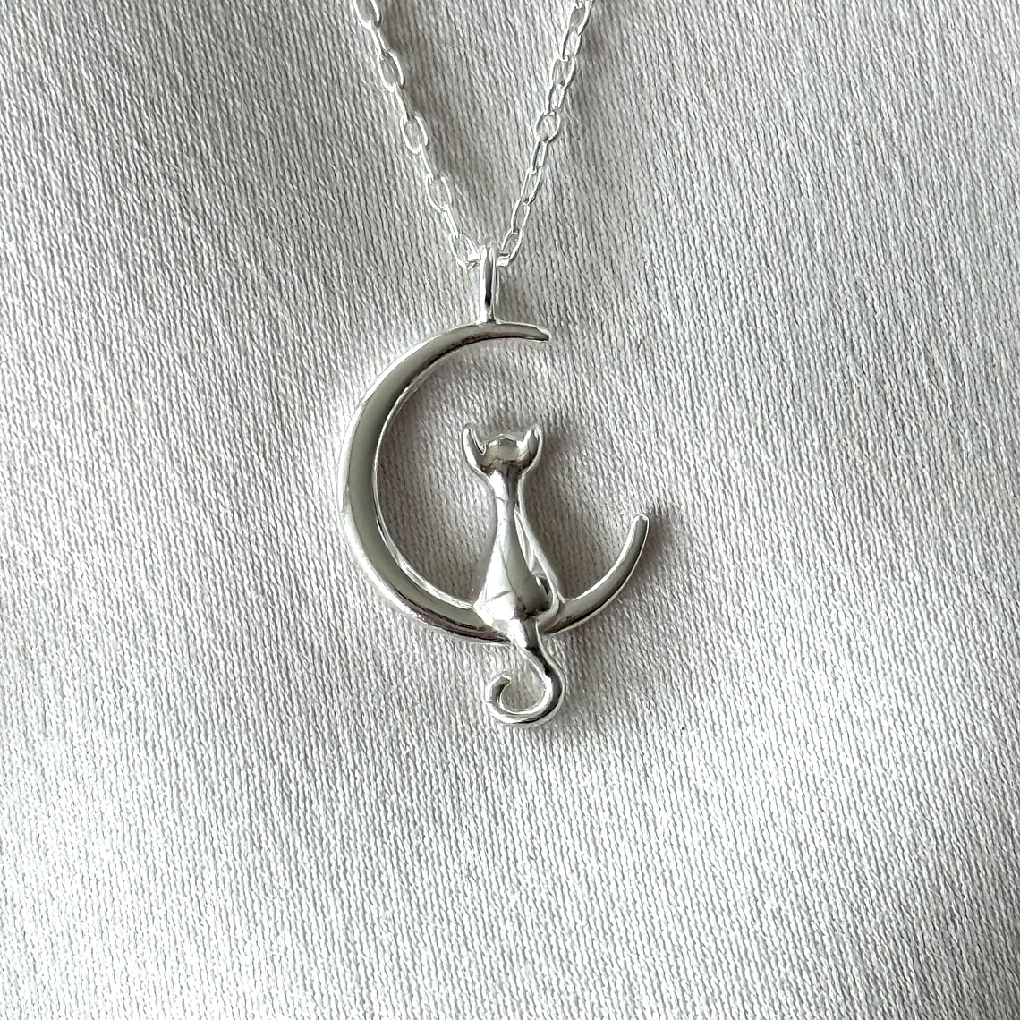 Collar gato en la luna 1