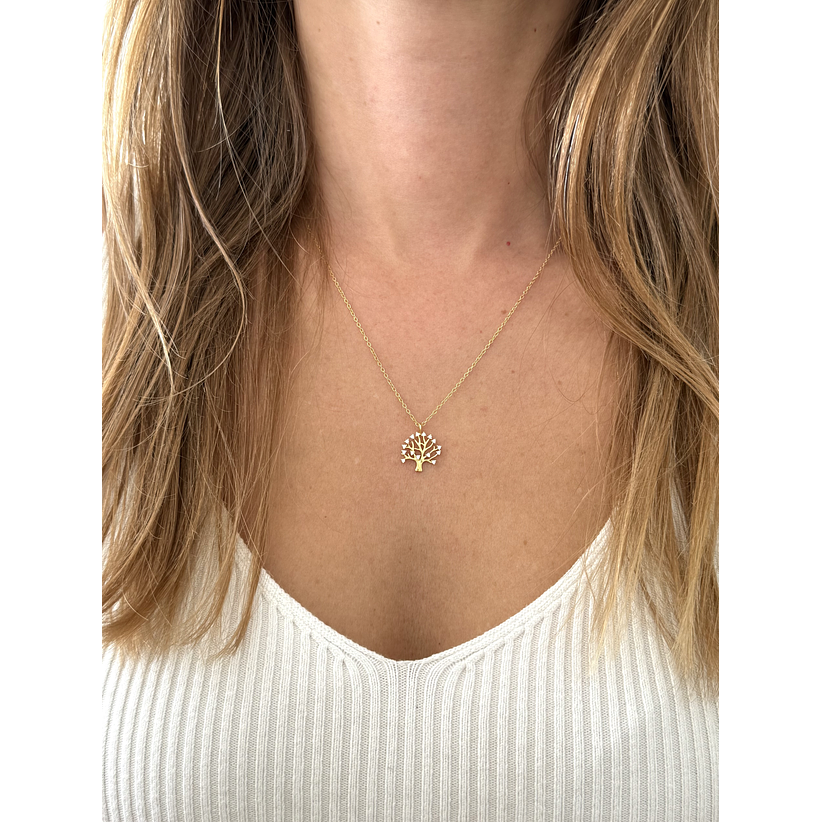 Collar árbol de la vida con circones 2