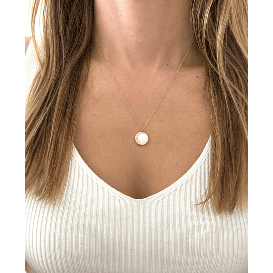 Collar luna creciente con nácar 2