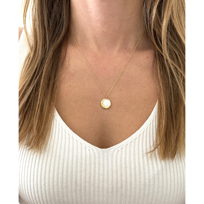 Collar luna creciente con nácar 2