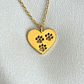Collar corazón pata de perro - Miniatura 1