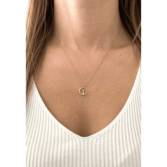 Collar gato en la luna 2