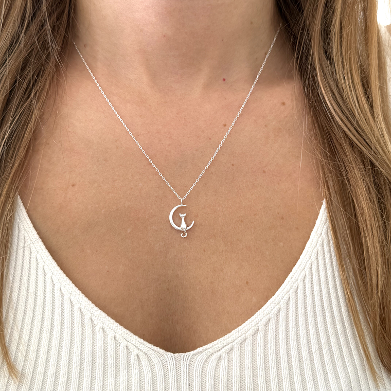 Collar gato en la luna 2