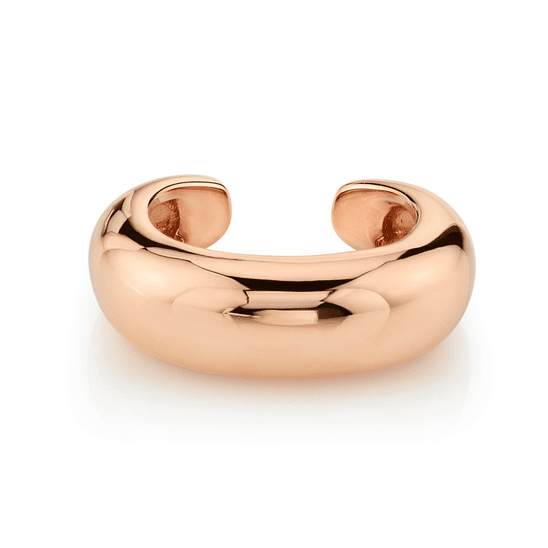 Cuff liso grueso oro rosado 3