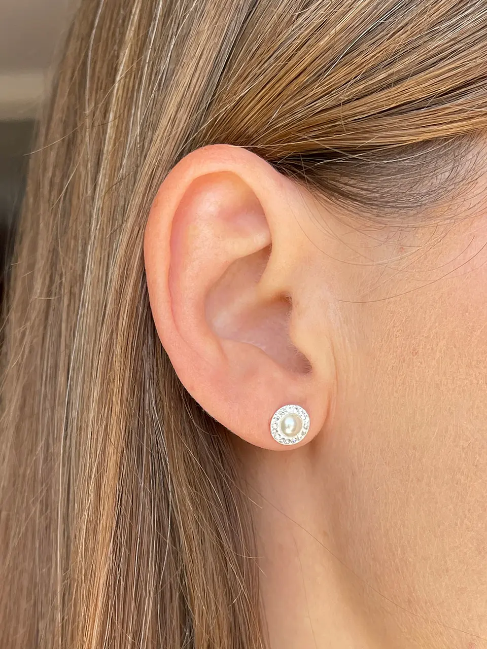 Aritos con perlas 8 mm 3
