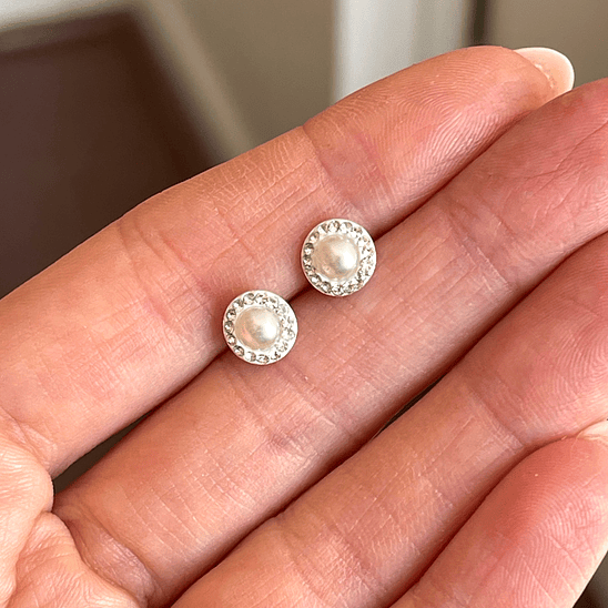 Aritos con perlas 8 mm 4