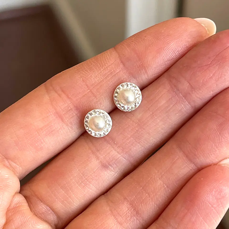 Aritos con perlas 8 mm 4
