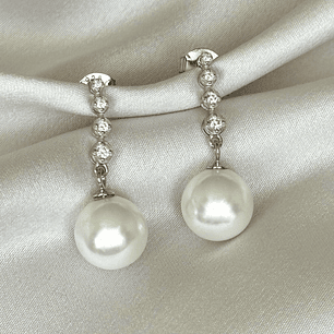 Perlas colgantes de circones