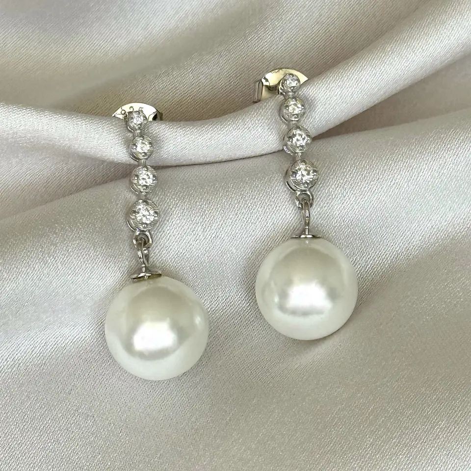 Perlas colgantes de circones 1