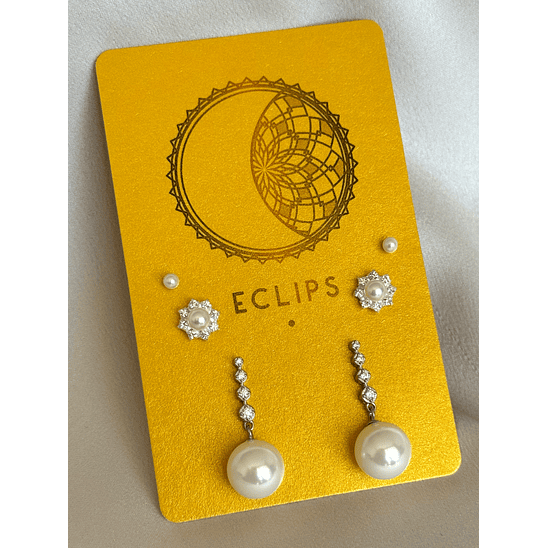 Conjunto perlas colgantes 2