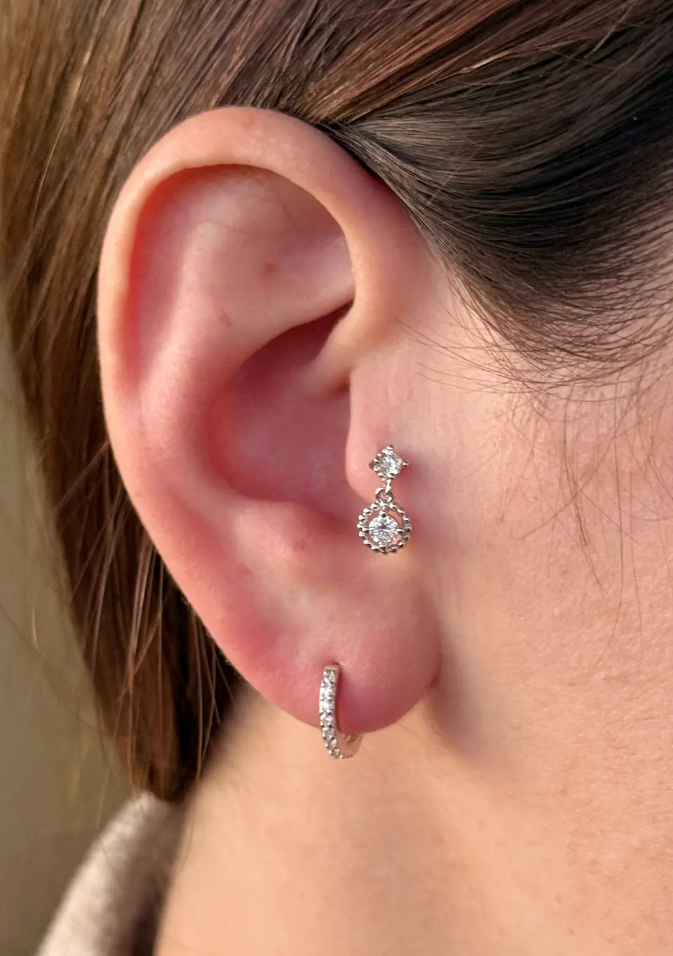 Piercing círculo colgante 2