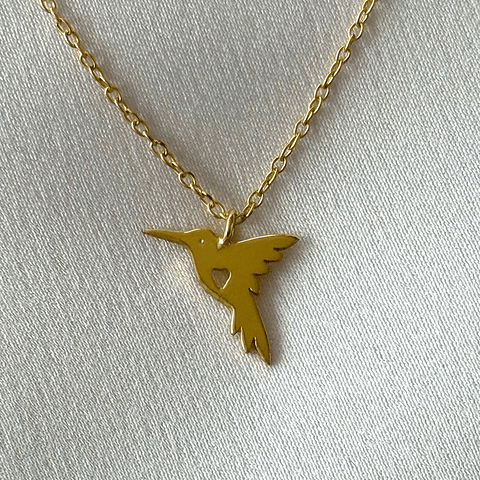 Collar mini colibrí