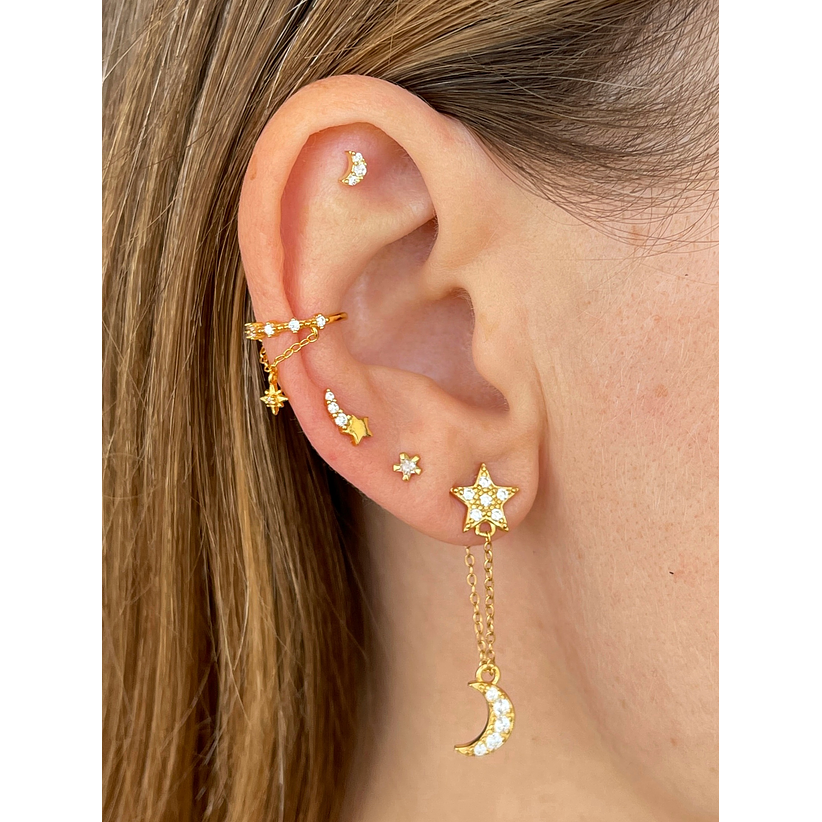 Cuff estrella colgante 3