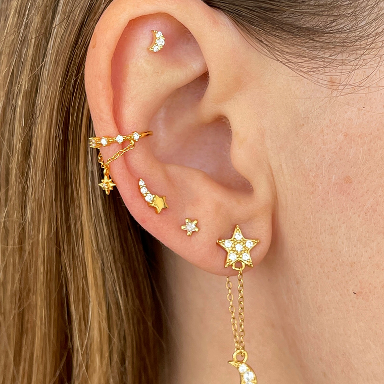 Cuff estrella colgante 3