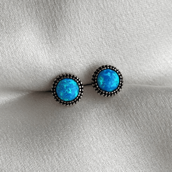 Círculo con ópalo 7 mm 1