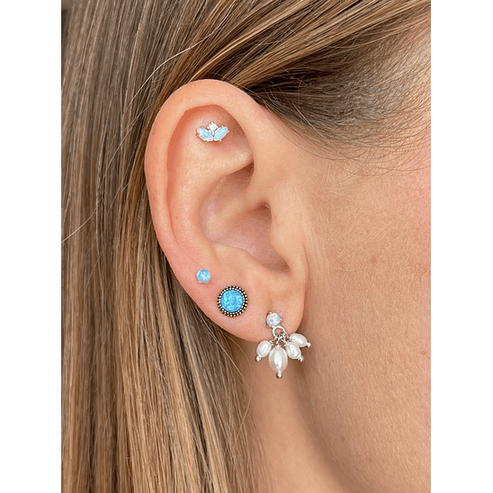 Círculo con ópalo 7 mm 2