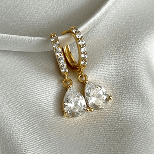 Argollas con circón