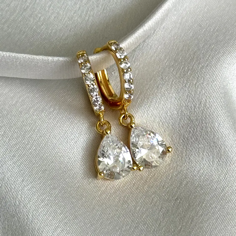 Argollas con circón 1