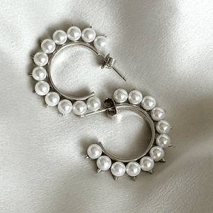 Argollas de perlas