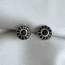 Aros redondos negros 8 mm