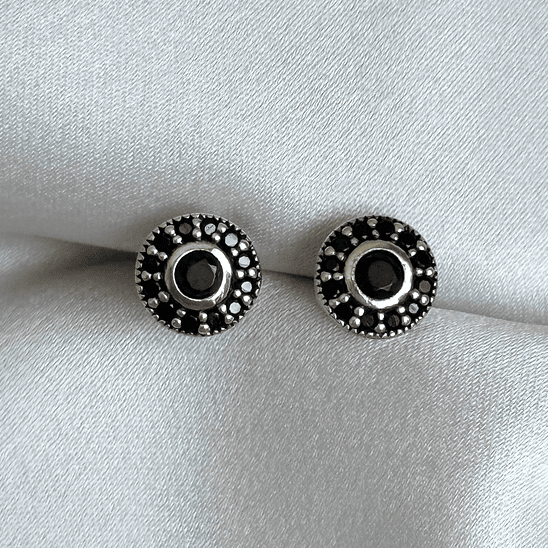 Aros redondos negros 8 mm 1