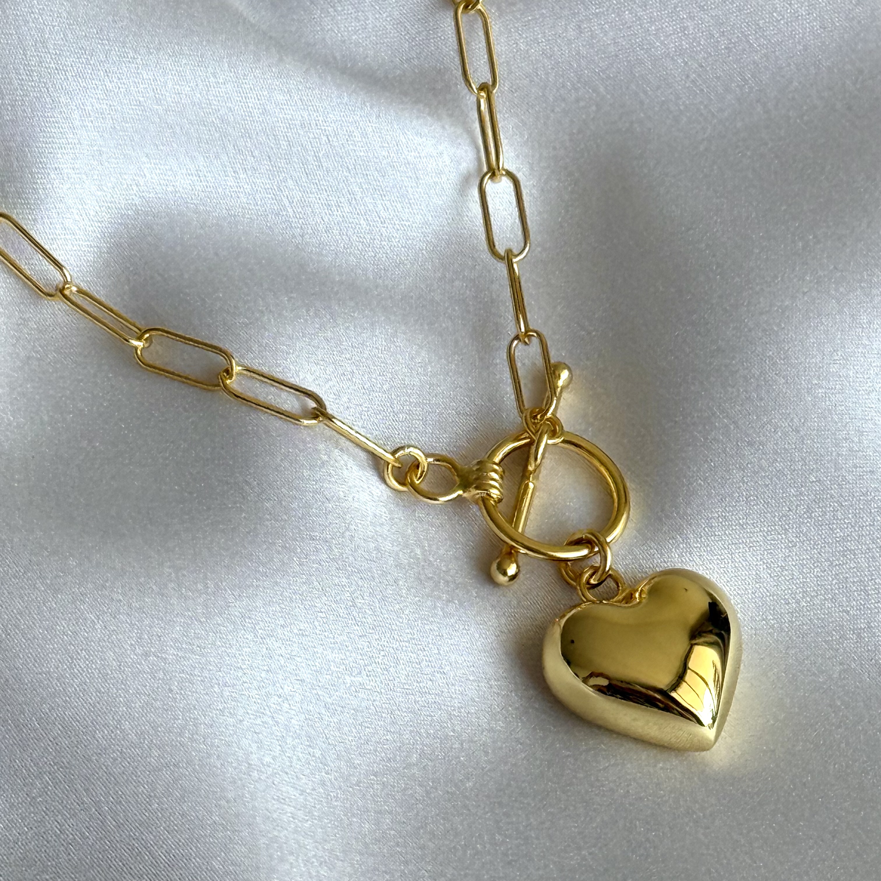 Collar eslabones paperclip