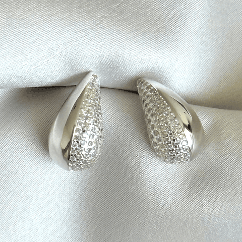 Aros gota desigual medianos