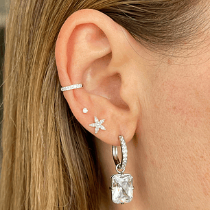 Conjunto circón colgante