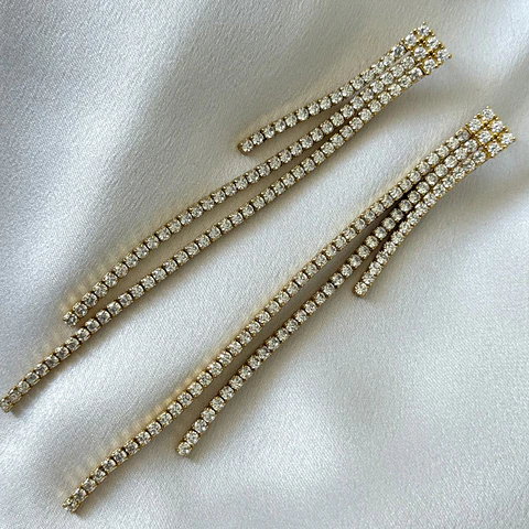 Aros largos de fiesta