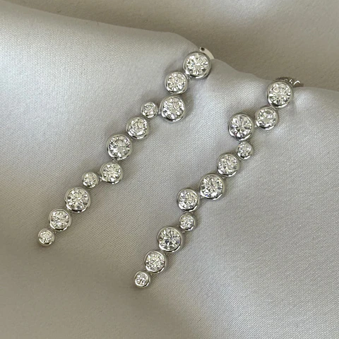 Aros largos de circones