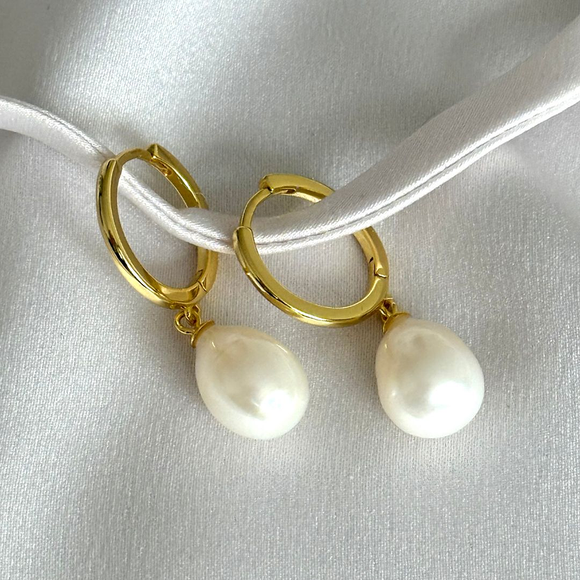 Argollas con perlas 1