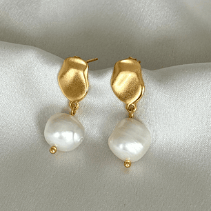 Aros de perlas naturales