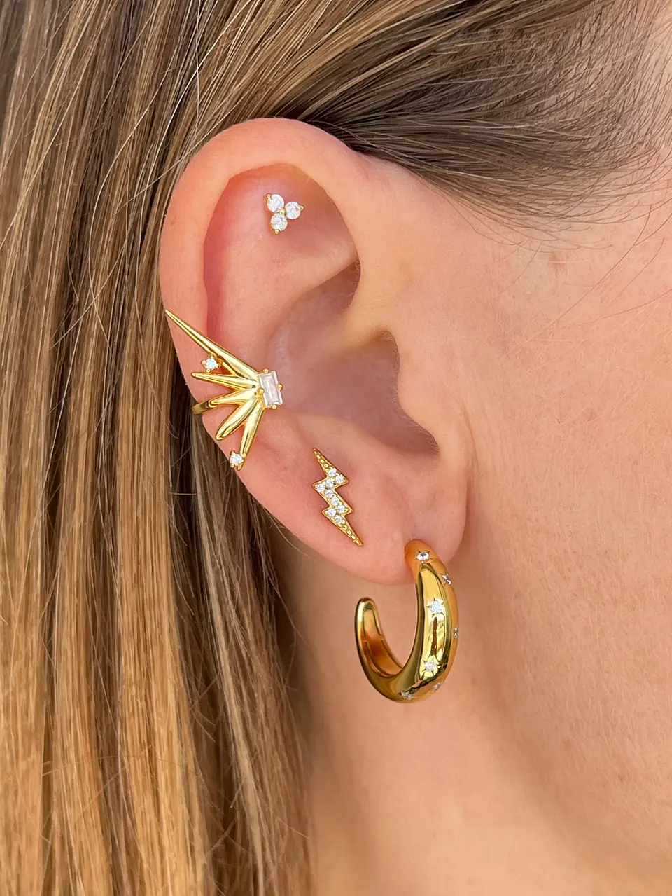 Piercing triángulo 4